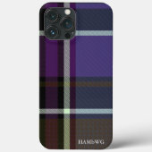 Coques Case-Mate iPhone HAMbWG Boîtier de téléphone Xtreme dur - Plaid vio (Verso)
