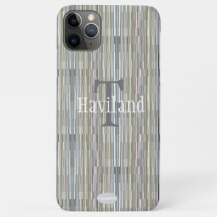 Case-Mate iPhone Case HAMbWG Gray Gold Gradient Monogramme