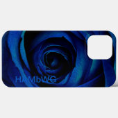 Coques Case-Mate iPhone HAMbWG - Rose bleu gothique (Verso (horizontal))