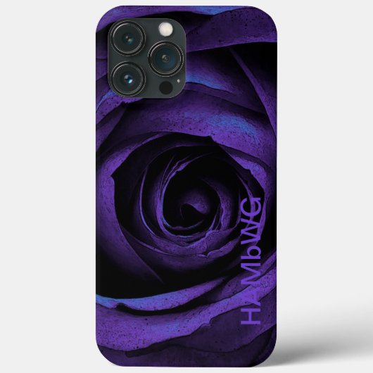 Coques Case-Mate iPhone HAMbWG - Rose violet gothique (Verso)