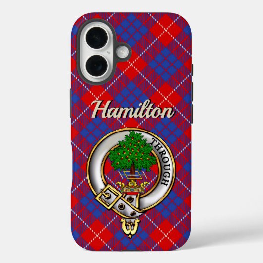 Coques Case-Mate iPhone Hamilton Clan Badge & Tartan iPhone / iPad case (Verso)