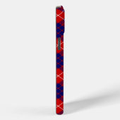 Coques Case-Mate iPhone Hamilton tartan rouge bleu violet plaid (Verso / Droite)