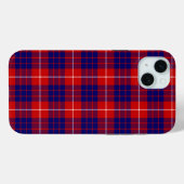 Coques Case-Mate iPhone Hamilton tartan rouge bleu violet plaid (Verso (horizontal))