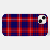 Coques Case-Mate iPhone Hamilton tartan rouge bleu violet plaid (Verso (horizontal))