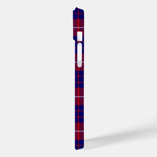 Coques Case-Mate iPhone Hamilton tartan rouge bleu violet plaid (Verso / Gauche)