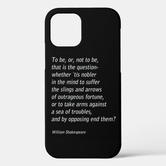 Coques Case-Mate iPhone Hamlet de William Shakespeare (Verso)