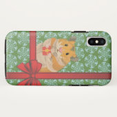 Coques Case-Mate iPhone Hammy Christmas Hamster Noël (Dos (Horizontal))
