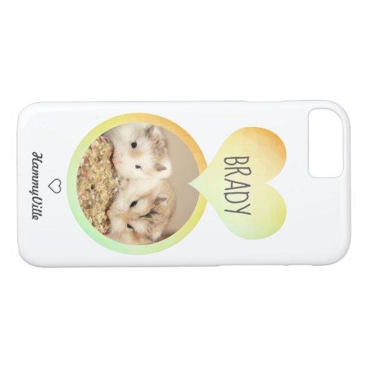 Coques Case-Mate iPhone Hammyville - Cute Hamster Heart (Dos (Horizontal))