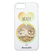Coques Case-Mate iPhone Hammyville - Cute Hamster Heart (Dos)