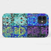 Coques Case-Mate iPhone Hamsa noir et bleu (Dos (Horizontal))