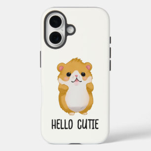 Coques iPhone 16 Hamster Hello