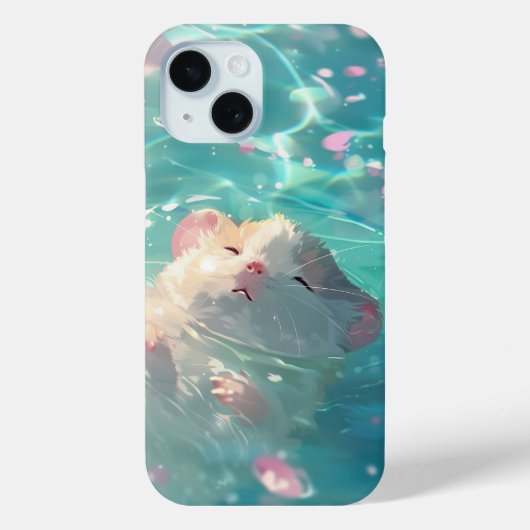 Coques Case-Mate iPhone Hamster mignon dans l'eau (Verso)