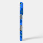 Coques Case-Mate iPhone Hanalei Hawaii Hibiscus Floral Bleu (Verso / Droite)