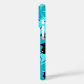 Coques Case-Mate iPhone Hanalei Hawaii Hibiscus Turquoise floral (Verso / Gauche)