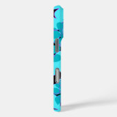 Coques Case-Mate iPhone Hanalei Hawaii Hibiscus Turquoise floral (Verso / Droite)