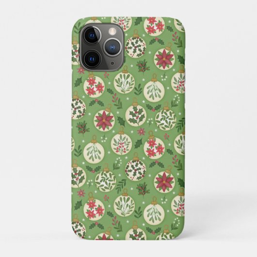 Coques Case-Mate iPhone Hand Drawn Christmas Ornaments  (Dos)