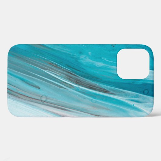 Coques Case-Mate iPhone Hand drawn gouache painting. Abstract art backgrou (Verso (horizontal))