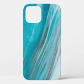 Coques Case-Mate iPhone Hand drawn gouache painting. Abstract art backgrou (Verso)