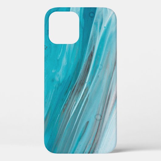 Coques Case-Mate iPhone Hand drawn gouache painting. Abstract art backgrou (Verso)