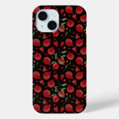 Coques Case-Mate iPhone Hand-drawn Pomegranate Fruits Seamless Pattern (Verso)