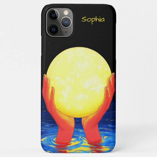 Coques Case-Mate iPhone Hands Holding the Moon (Dos)