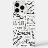 Coques Case-Mate iPhone Hannah Black White Coque-coque iphone Mate (Verso)