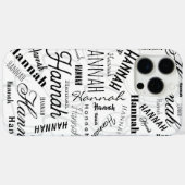 Coques Case-Mate iPhone Hannah Black White Coque-coque iphone Mate (Verso (horizontal))