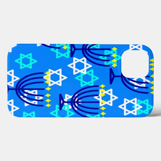 Coques Case-Mate iPhone Hanoukka Menorahs (Verso (horizontal))
