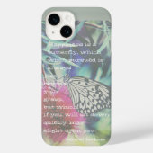 Coques Case-Mate iPhone Happiness is a Butterfly - Inspiring Quote (Verso)