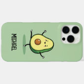 Coques Case-Mate iPhone Happy Avocado Cute Bold Outline (Verso (horizontal))
