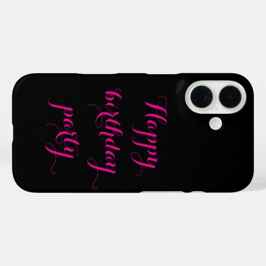 Coques Case-Mate iPhone Happy birthday party iphone case (Verso (horizontal))