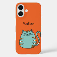 Happy Cat personnalisé nom et des cas de téléphone
