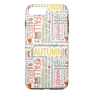Case-Mate iPhone Case Happy Fall cite un texte coloré moderne