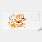 Coques Case-Mate iPhone Happy Halloween chauves-souris Jack-o'-lantern (Verso (horizontal))