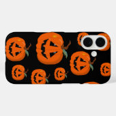 Coques Case-Mate iPhone Happy Halloween Jack-o'-lantern Illustration Art (Verso (horizontal))
