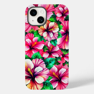 Coque Pour iPhone 14 Happy Hibiscus Hawaiian floral
