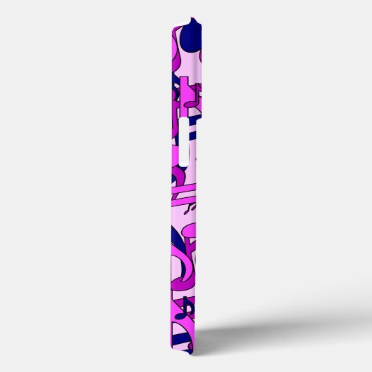 Coques Case-Mate iPhone Happy Lively Music Notes Pink Blue Purple (Verso / Droite)