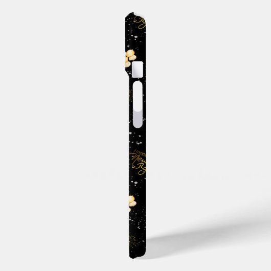 Coques Case-Mate iPhone Happy New Year 2026 Seamless Pattern (Verso / Gauche)