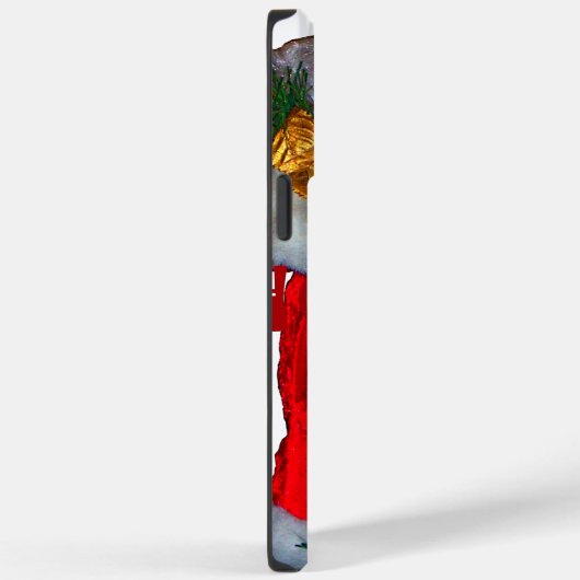 Coques Case-Mate iPhone Happy Père Noël Hohoho Salutations graphisme texte (Verso / Droite)