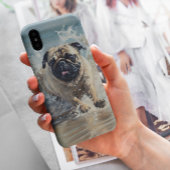 Coques Case-Mate iPhone Happy Pug à la Plage