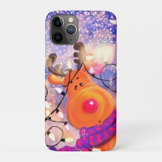 Coques Case-Mate iPhone Happy Reindeer - Joyeux Noël  (Dos)