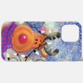 Coques Case-Mate iPhone Happy Reindeer - Joyeux Noël - Amusant (Verso (horizontal))