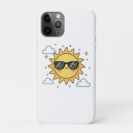 Coques Case-Mate iPhone Happy Smiling Sun Cartoon - Minimalist Kawaii Suns (Dos)