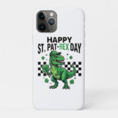 Coques Case-Mate iPhone Happy St Pat-Rex Day Dinosaur Party (Dos)