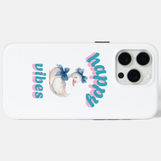 Coques Case-Mate iPhone Happy Vibes Duck iPhone Case (Verso (horizontal))
