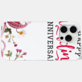 Coques Case-Mate iPhone Happy wedding anniversary  (Verso (horizontal))