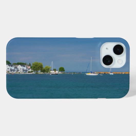 Coques Case-Mate iPhone Harbour Mackinac Island Coque-coque iphone-Mate (Verso (horizontal))