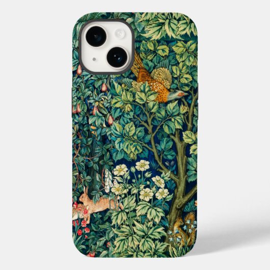 Coques Case-Mate iPhone Hares d'ANIMAUX FORESTIERS, Oiseau de faisan Vert (Verso)