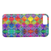 Coques Case-Mate iPhone [Harlequin Cravate-Dye] À damiers fractal diamant (Dos (Horizontal))