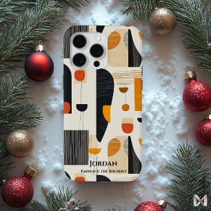 Coque iPhone 15 Pro Max Harmonie minimaliste scandinave – Fusion géométriq